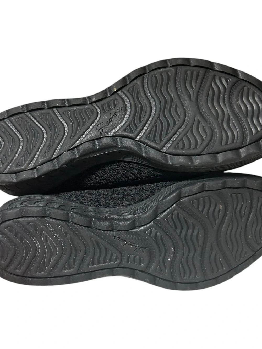 Skechers Black Knit Mary Jane Slip-On Flats size 8.5